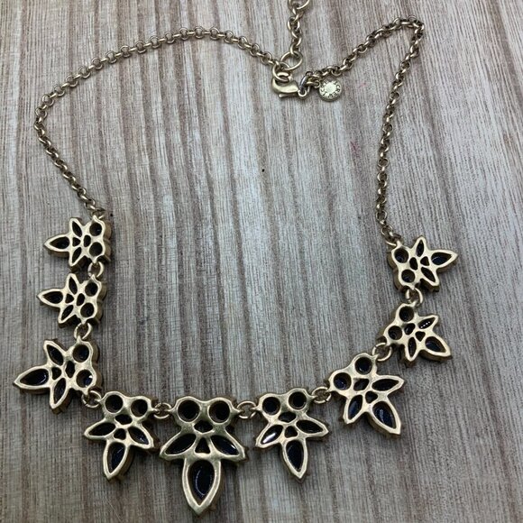 J. Crew Black Lucite Gold Tone Necklace - Picture 8 of 8